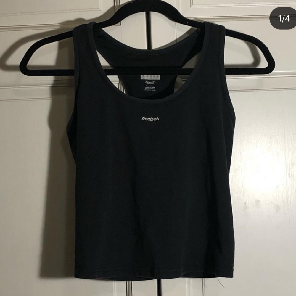 Vintage faded black Reebok athletic top